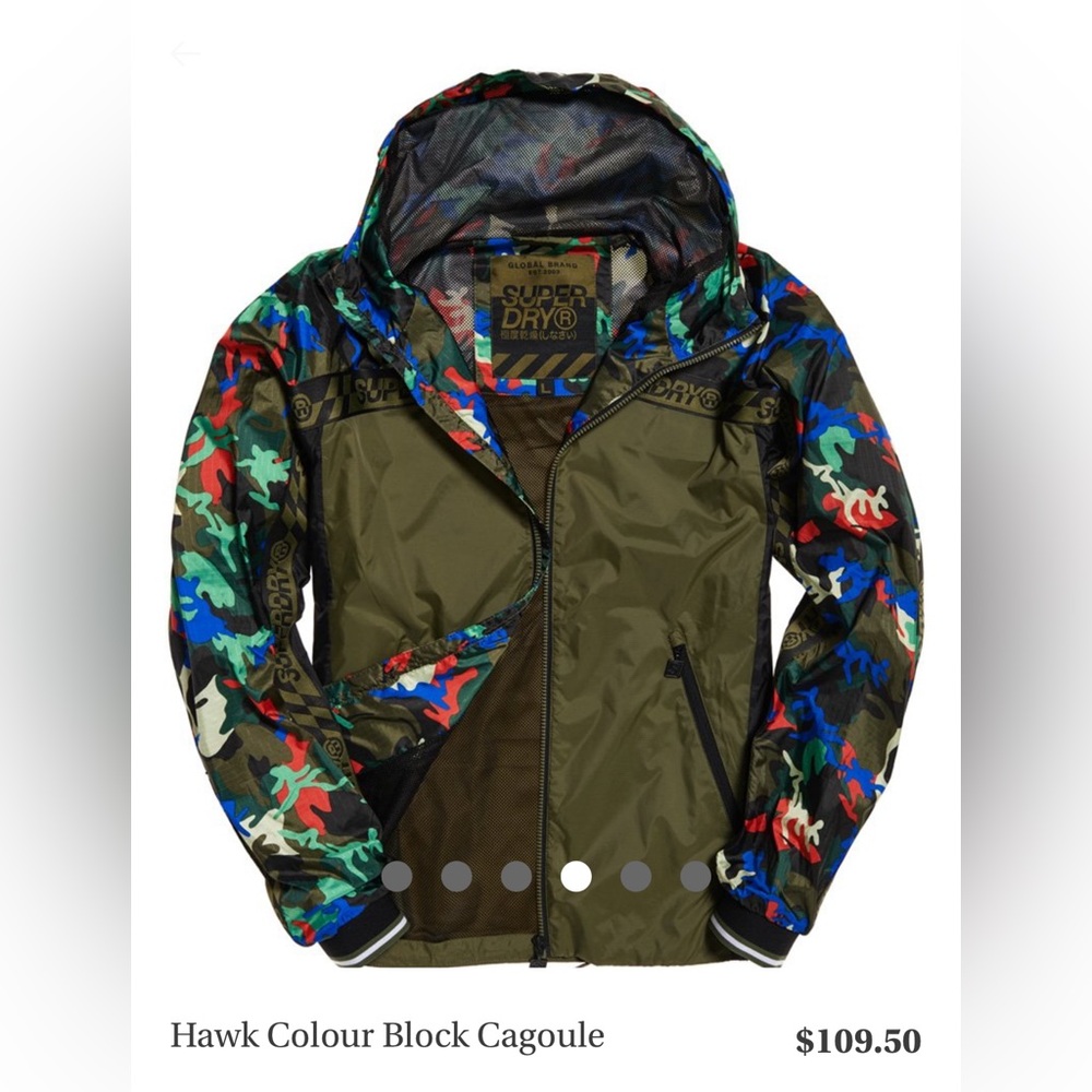 Superdry Men's Multicolor Cagoule Jacket